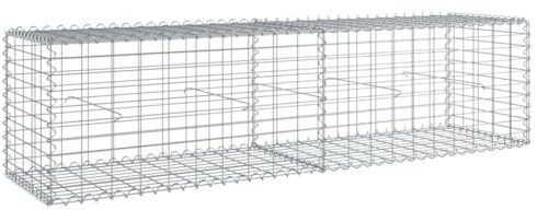 Panier gabion avec couvercle 200x50x50 cm fer galvanisé