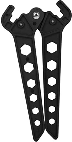 ibasenice Repose-flèches Ciseaux pour Arc Support De Coup De Pied De Noir Dimensions