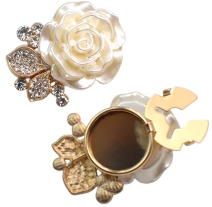 Cubiertas de Botones Florales | Gemelo De Flores Con Strass Para Esmoquin | Cubierta De Botones Para Trajes,Para Mujeres Hombres Ropa De Boda Camisas Blusas Accesorios De Vestido