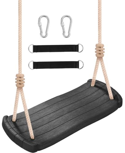 Fionrziy gunga barngunga utomhus gungstol upp till 120 kg, svart