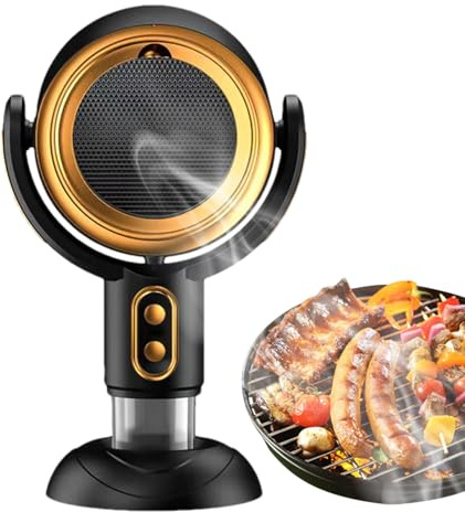 Cappa aspirante da tavolo - Ventilatore da cucina portatile, unità filtro aria a basso rumore 35x21x15 cm Pulitore da cucina ricaricabile tramite USB Dispositivo compatto per la cattura del fumo | Cap