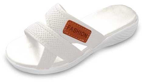 Damer sommarmode tyg flip flops utomhus casual bekväma strandtofflor