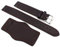 Sulla 18mm Uhrenarmband für Feste Stege Bund Style mit Unterlage dunkel braun