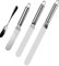 Spatule Patisserie Anglées, Spatule à Palette en Acier Inoxydable, Spatule décorative pour le glaçage du gâteau, des Cupcakes et des pâtisseries, Lot de 4