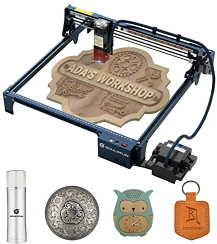 SCULPFUN S30 PRO Laser Graviermaschine - 10W Lasers Laser Cutter, Automatisch Kontrolle Air Assist, 0.005mm Präzision, Holz Laser Gravieren Schneiden