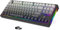 LexonElec x ATTACK SHARK M87 75% Wireless Gaming Keyboard, BT5/2.4G/Wired, 27 RGB Chroma Backlit, TKL Gasket Mechanical Keyboard with Hot-swap Linear Switch, Side Print Gradient PBT Keycap-Black/Grey