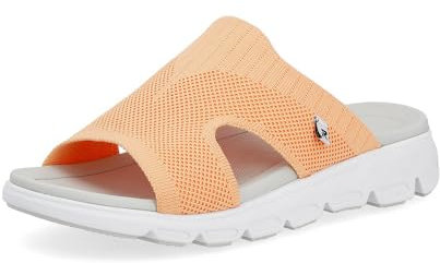 Rieker Evolution Damen Pantoletten V8451, Frauen Slipper,Slip-ons,Backless Slipper,Gartenschuhe,Sommerschuhe,sommerclogs,orange (38),41 EU / 7.5 UK