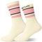 NREDXOON Abschluss Geschenk 2025 Glückssocken: Get Lucky Baumwolle Tennissocken mit Karte & Geschenkbeutel - Motiv Socken für Damen Gr.35-38(Weiß Rosa 1 Paar)