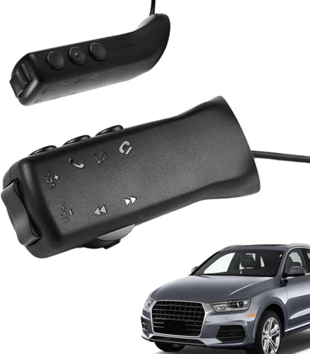 Pulsanti universali per volante, interruttori di controllo wireless a 7 tasti, controller Bluetooth per autoradio, telecomando a lunga durata, per radio, DVD, lettore GPS, vivavoce, comodità di guida