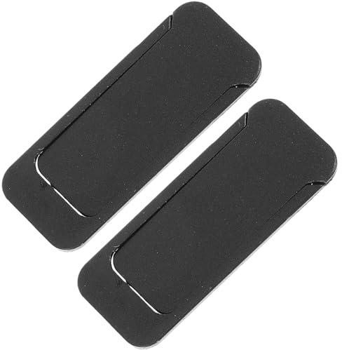 Mipcase Webcam Vie pour Cache Ordinateur en Coulissant Portable Pièces Abs Noir, Protection Privée Adhésif Fort, Lot de 2 Adapté aux PC et Portables