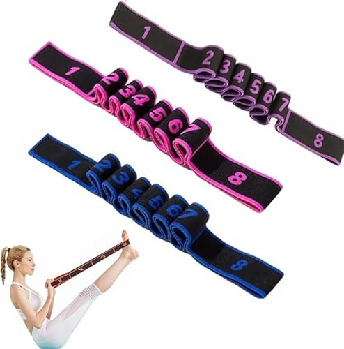 3PC Fitness Resistance Band for Stretching and Yoga, Fitness Resistance Bands with Handles,2026 New Fitness Resistance Band for Stretching and Yoga,Adjustable Bands for Full Body Stretching Shaping