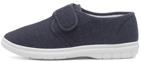 Hobos Men's Navy Easy Fasten Full Canvas Shoe