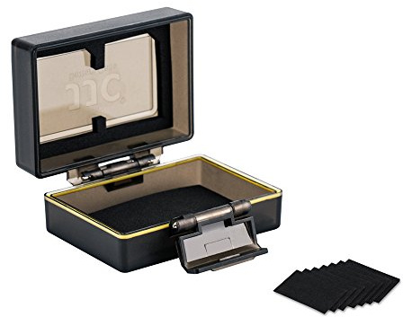 JJC Custodia multifunzione con batteria e scheda di memoria, adatta per 1 batteria e 2 schede SD/SDHC