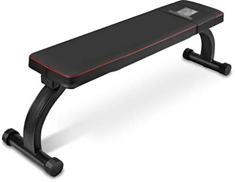 Banc à Abdominaux Sit-ups dans le gymnase, équipement de remise en forme multi-fonctionnelle, Grand plat Tabourets, ménage Pliable haltère Fitness Tabourets ( Color : Black , Size : 114*43*33cm )