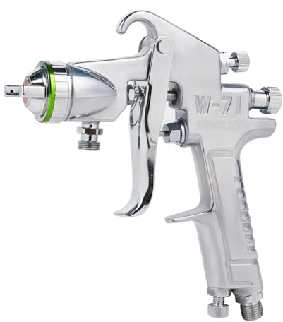 Senray Pressure Feed Air Spray Paint Gun, Pressure Pot Paint Sprayer Without Cup - 1.3mm Nozzle