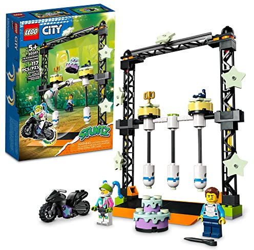 LEGO City Stuntz The Knockdown Stunt Challenge 60341 Bauspielzeug-Set für Jungen, Mädchen und Kinder ab 5 Jahren (117 Teile)