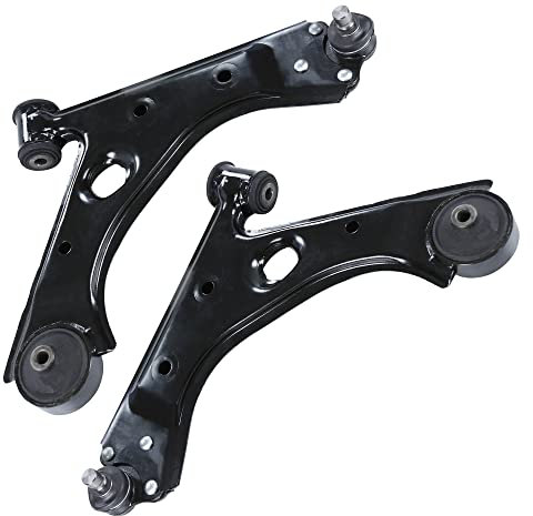 ATEC Germany 2x Brazo de control eje delantero inferior izquierdo y derecho compatible con NISSAN MICRA C+C III (K12), MICRA III (K12), NOTE (E11, NE11)