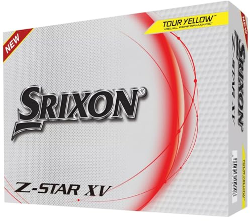 Srixon Z Star XV 8 - Dozen Premium Golf Balls - Tour Level - Performance - Urethane - 4 pieces - Premium Golf Accessories and Golf Gifts