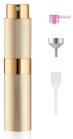 LISAPACK 8ml Perfume Travel Refillable Bottle, Small Cologne Atomizer Spray