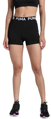 PUMA W Strong Short Tight-HW 3 Pantalones Cortos de Punto, Negro Black, L Unisex Adulto