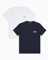 EMPORIO ARMANI Herren 2-Pack Crew Neck T-Shirt, weiß/blau, M