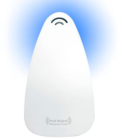 Pest Reject Mygglampa, elektrisk fälla för myggor och flygande insekter, fånga fruktflugor, UV-teknik, inga kemikalier och lukt, tyst, 24/7 skydd, säkert för husdjur