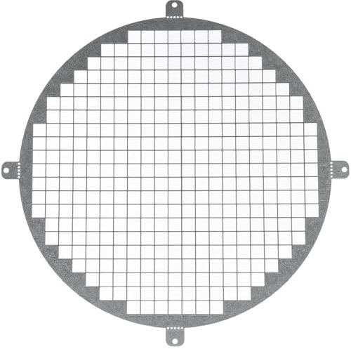 Repa Market 10 Inch / Ø250 mm Galvanized Steel Round Crawl Space Vent Grid - Inlet Outlet Ventilation Guard - Universal Metal Air Supply Exhaust Protection Mesh - Durable Duct Grille