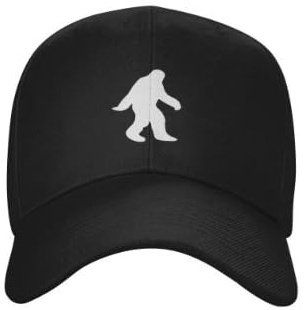 Truckerkeps broderad storfot Sasquatch hatt svart truckerkeps avslappnad pappahatt vanlig basebollkeps för tennis sommar vuxen, Basebollkeps 1356, M