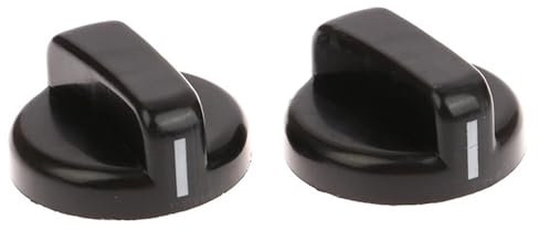 LCKKJHG Gas-Kochknopf 2PCS 8mm Allgemeine Kunststoff Griff Gasherd Ersatz Control Schalter Knopf Bereich Ofen Knopf for Tisch Brenner FüR BacköFen, Gasherd, Herde