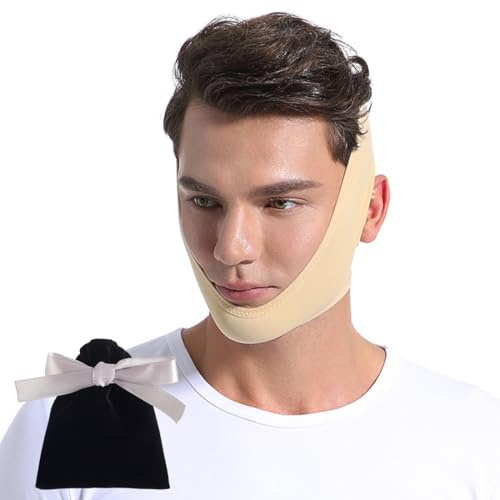 GGUFAY Le masque en forme de V peut traiter le double menton et la peau lâche du visage à tout moment, offrant des soins pratiques pour le raffermissement et le lifting du visage.
