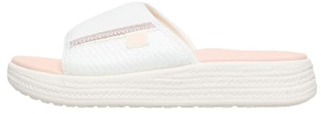 Tide Espadrille Slide - Off White/Tan