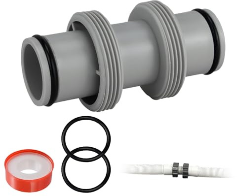 Raccordo tubo piscina 38 mm 32 mm per Intex Bestway Coleman, accessori per connettore tubo piscina (raccordo dritto, 38 mm)