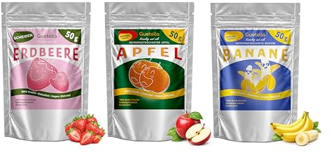 Frystorkad fruktmix, skivad frukt, 100% torkad frukt, naturlig, utan tillsatser, högsta kvalitet, fruktchips, vegansk, snacks, ren frukt