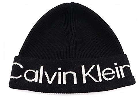 Calvin Klein Eco Knit Beanie CK Black