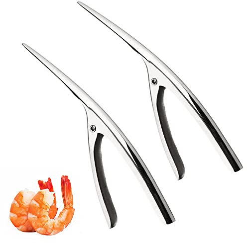 2 pezzi Pinza per gamberetti Pelapatate Gamberetti Deveiner Strumento Pinze per Pelare da Cucina Pratico, conveniente e durevole Usato per gamberi, granchi, gamberi, aragoste