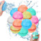 Reusable Water Balloons 12PCS, Magnetic Silicone Splash Balls Quick Fill Refillable Self Sealing, Summer Water Fight Toys for Kids & Adults(12)