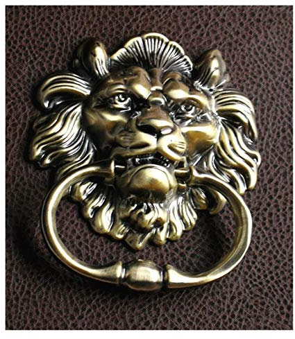 Vintage dörrknackare, dörrknackare, Retrostil Installation Trä Dörrring Handtag Brons Soffa Trästol Ring Drag Ring Dörrklappare(Gold)