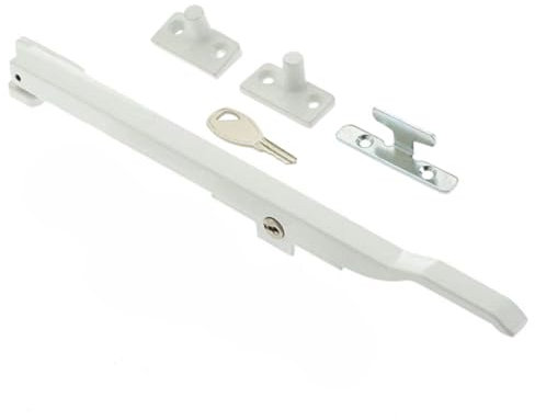 White Locking Window Casement Stay