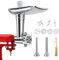 Accesorio Picadora de Carne para KitchenAid Batidora de Pie - Accesorio Trituradora de Alimentos con 4 Platos Picadores, 2 Tubos de Relleno de Salchichas, 2 Cuchillas Picadoras por MMOBIEL