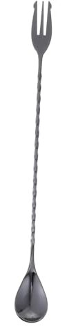 FONDOTIN Cucchiaio da Bar Acciaio Inossidabile con Manico Lungo Stirrer per Cocktail Elegante e Leggero Utensile da Cucina per Mixare Bevande Casa e Bar