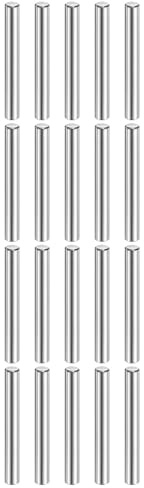 QUARKZMAN 20 Stück Zylinderstifte Rostfrei, 5 mm x 50 mm Spannstift Passstift, 316L Metallstifte Edelstahl, Dübelstifte Bolzen Metall für DIY, Möbel, Bastelprojekte
