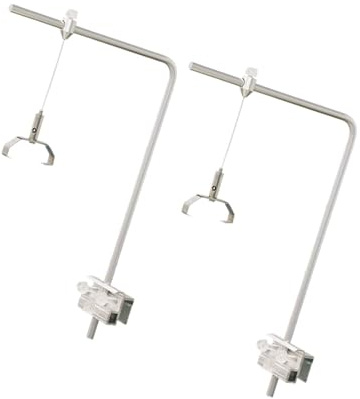 perfk Support de Lampe pour Aquarium, Support d'éclairage réglable, d'éclairage Robuste, pour Aquarium, avec 2 Clips