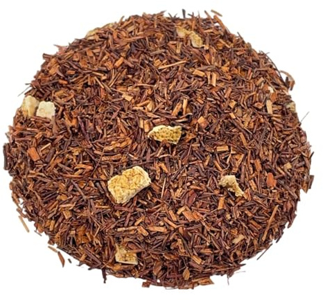 Rooibos Bio con Boccioli di Rosa 100g - Infuso Rilassante Senza Teina, Aroma Dolce e Floreale. Ideale per la Sera, Tisana Digestiva e Calmante.