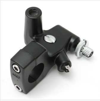 Alamor 25Mm 1Inch Moto Leva della Frizione Supporto per Harley Honda Shadow 600 Vt750-Nero