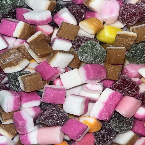 Barratt Retro Old Fashioned Pick & Mix Sweets In Silver Foil Gift Pouch (Dolly Mixtures, 500g)
