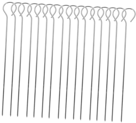 KICHOUSE 50 Pezzi Ago per barbecue bastoni accessori per grigliate spiedo torrefazione spiedini di carne da grigliare spiedino per griglia spiedino per la carne Acciaio inossidabile Argento