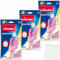 usy Bundle für Vileda Haushaltshandschuhe Extra Fine Sensitive 3er Pack (3 Paare, Größe M) Block