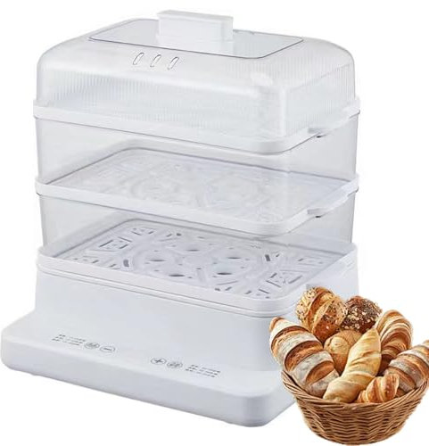 Cuiseur vapeur électrique à 360° - Cuiseur vapeur pliable et amovible à 3 niveaux for la maison, panneau chauffant for aliments chauds, conservation automatique de la chaleur, multicuiseur électrique