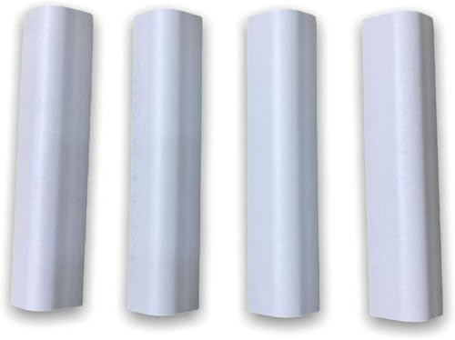 Kit 4 Finali Angolari per Zoccolo Cucina | Vari Colori e Altezze H10, H12, H15 | Accessori per Mobili Moderni (Bianco, H15)