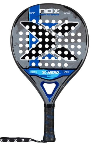 NOX Padel Racket X-Hero 2026 | Round Shape Pala Padel with Gloss Surface